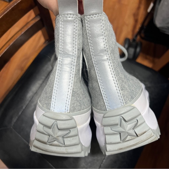 Converse Run Star Hike High Platform Sneakers Mens 8 women’s 9.5 Unisex gray - Picture 4 of 6